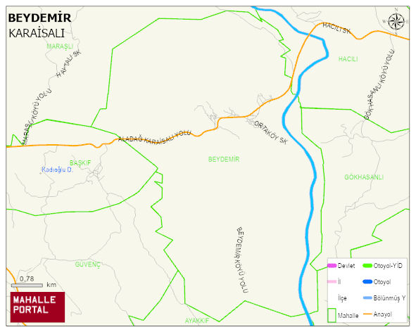 BEYDEMİR Mahallesi Haritası | Mahalle Sokak Haritası