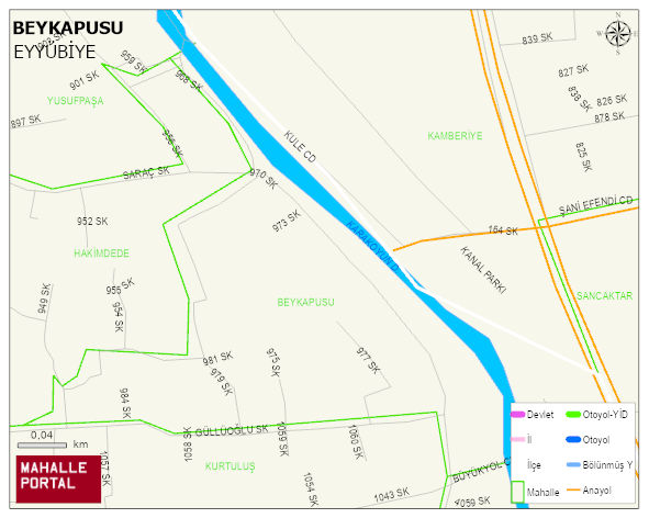 BEYKAPUSU Mahallesi Haritası | Mahalle ve Köy Sınırı