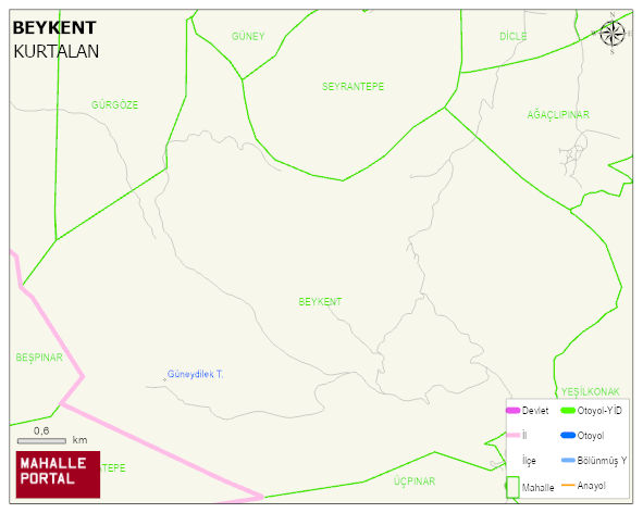 BEYKENT Köyü Haritası | İnteraktif Köy ve Mahalle Sınırları