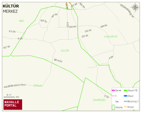 BEYKÖY BELDESİ KÜLTÜR Mahallesi Haritası | Detaylı Köy ve Mahalle Görünümü
