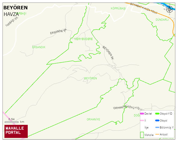 BEYÖREN Mahallesi Haritası | Güncel Mahalle ve Köy Haritası