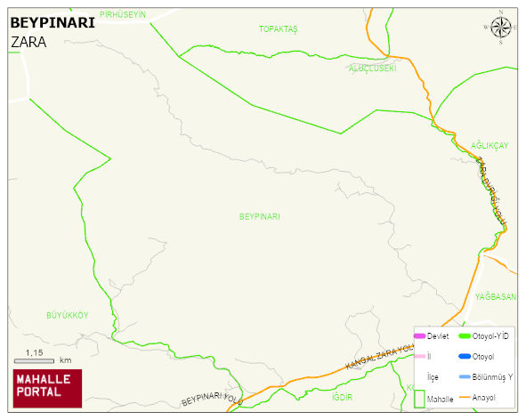 BEYPINARI Köyü Haritası | Güncel Mahalle ve Köy Haritası