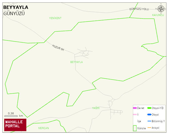 BEYYAYLA Mahallesi Haritası | İnteraktif Köy ve Mahalle Sınırları