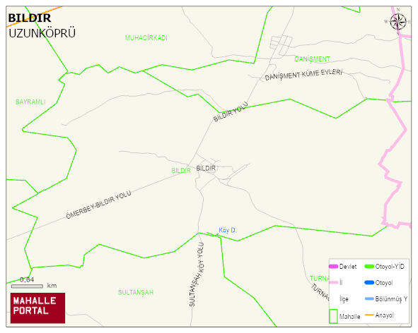 BILDIR Köyü Haritası | Mahalle Sokak Haritası