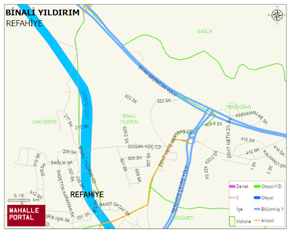 BİNALİ YILDIRIM Mahallesi Haritası | Güncel Mahalle ve Köy Haritası