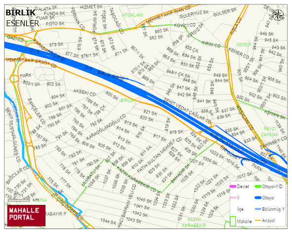 BİRLİK Mahallesi Haritası | Güncel Mahalle ve Köy Haritası