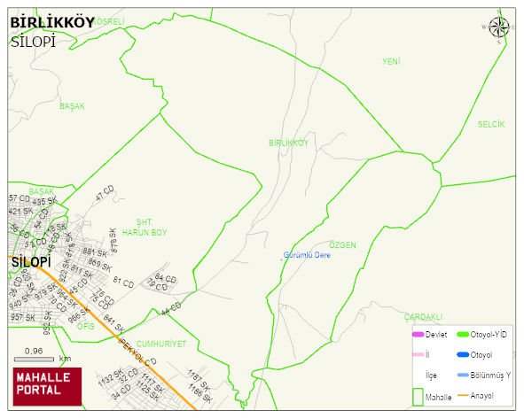 BİRLİKKÖY Köyü Haritası | Mahalle ve Köy Sınırı