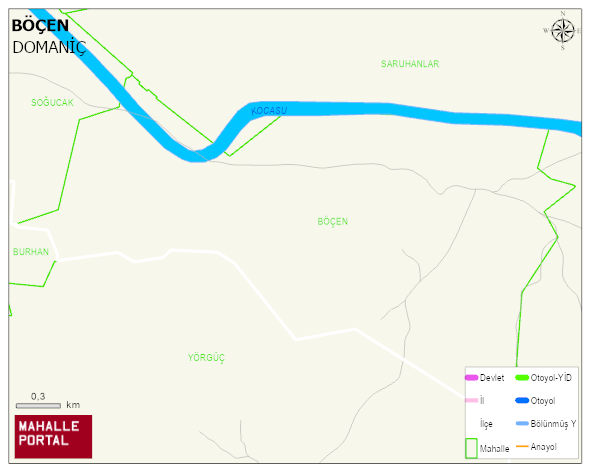 BÖÇEN Köyü Haritası | Uydu Görüntüsü ve Harita Detayları