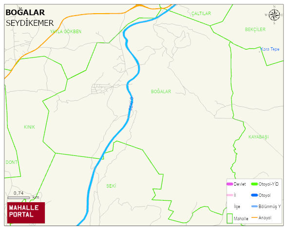 BOĞALAR Mahallesi Haritası | Güncel Mahalle ve Köy Haritası