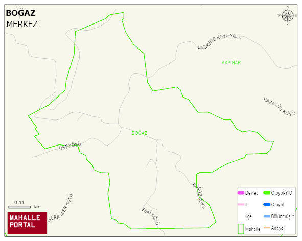 BOĞAZ Köyü Haritası | Güncel Mahalle ve Köy Haritası