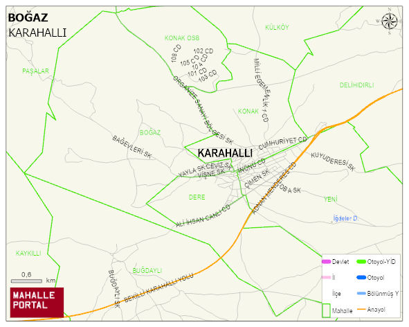 BOĞAZ Mahallesi Haritası | İnteraktif Köy ve Mahalle Sınırları