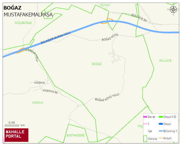 BOĞAZ Mahallesi Haritası | Mahalle Sokak Haritası