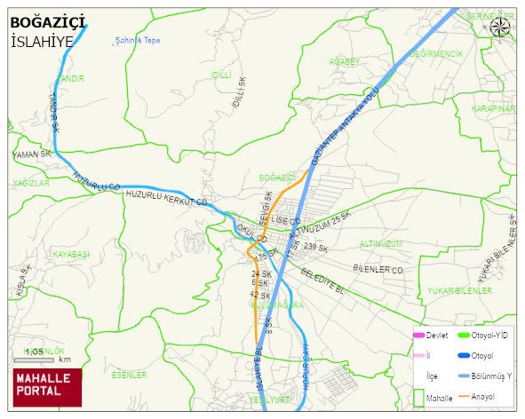 BOĞAZİÇİ Mahallesi Haritası | İnteraktif Köy ve Mahalle Sınırları