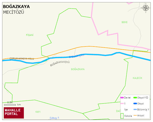 BOĞAZKAYA Köyü Haritası | Güncel Mahalle ve Köy Haritası