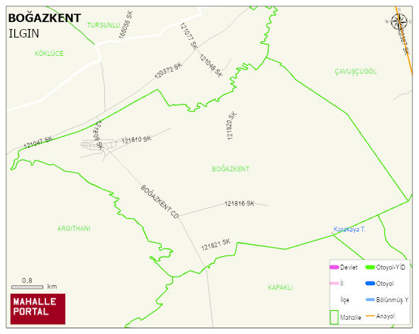 BOĞAZKENT Mahallesi Haritası | İnteraktif Köy ve Mahalle Sınırları