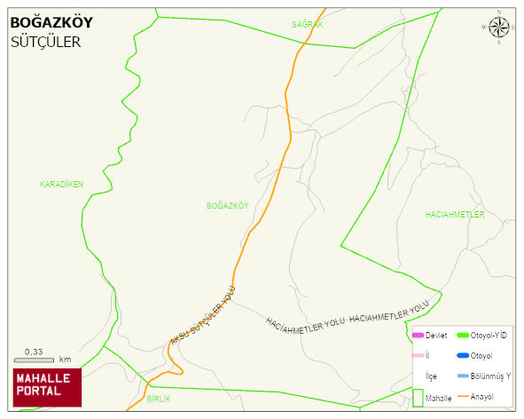 BOĞAZKÖY Köyü Haritası | Güncel Mahalle ve Köy Haritası