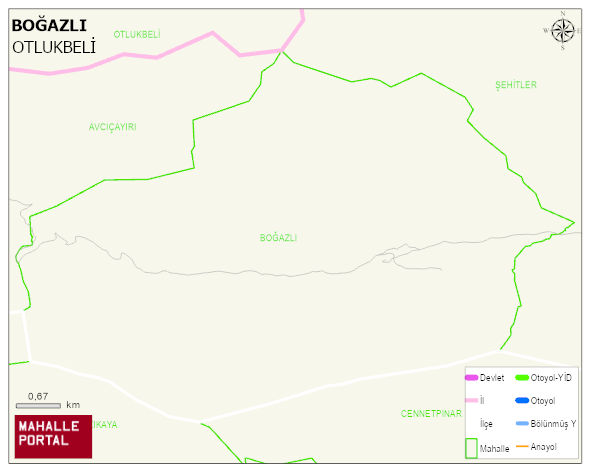 BOĞAZLI Köyü Haritası | Coğrafi Yapı ve Detaylı Haritası