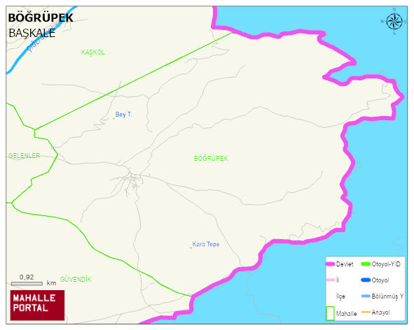 BÖĞRÜPEK Mahallesi Haritası | Coğrafi Yapı ve Detaylı Haritası