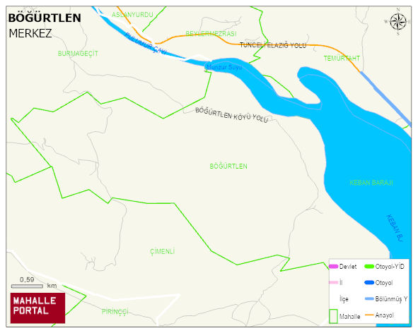 BÖĞÜRTLEN Köyü Haritası | Güncel Mahalle ve Köy Haritası