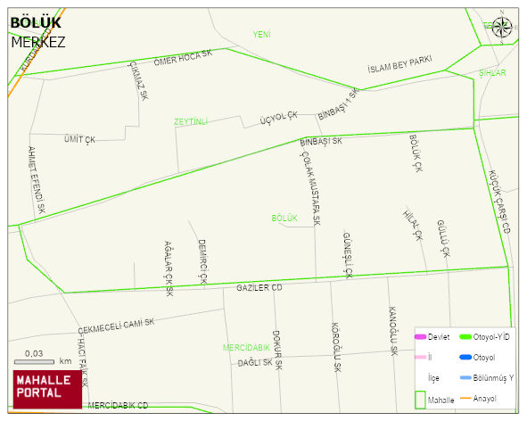 BÖLÜK Mahallesi Haritası | Sayısal Bölge Görünümü