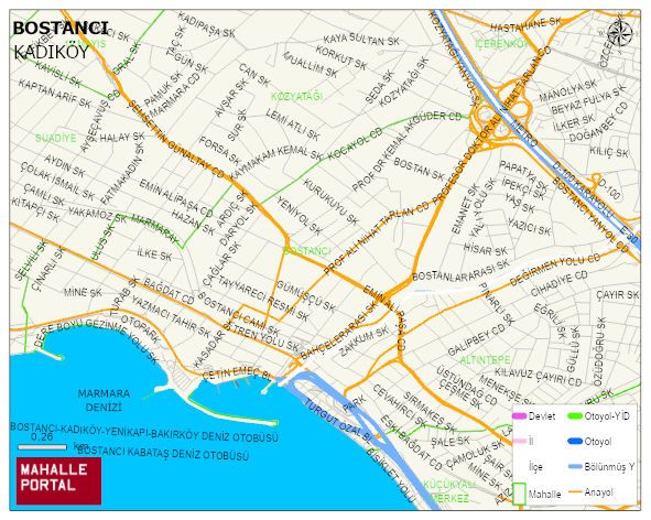 BOSTANCI Mahallesi Haritası | İnteraktif Köy ve Mahalle Sınırları