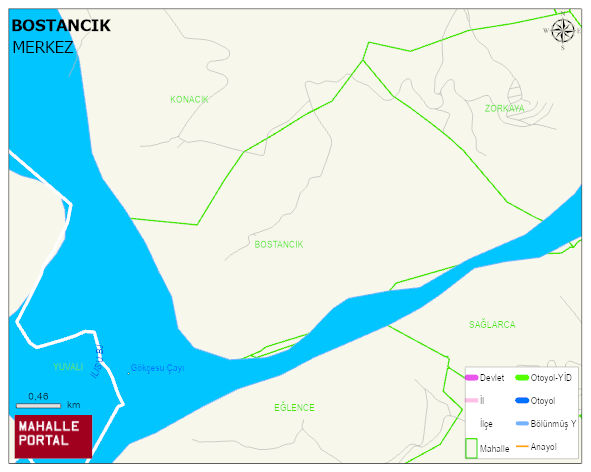 BOSTANCIK Köyü Haritası | Mahalle Sokak Haritası