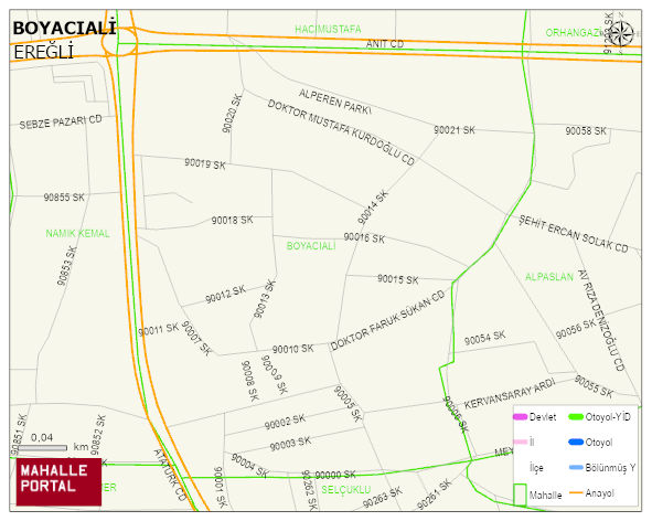 BOYACIALİ Mahallesi Haritası | İnteraktif Köy ve Mahalle Sınırları