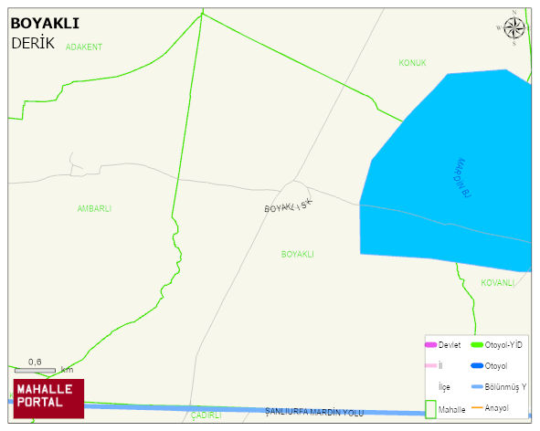 BOYAKLI Mahallesi Haritası | Yükselti ve Doğa Özellikleri