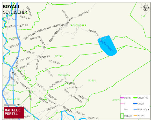 BOYALI Mahallesi Haritası | Mahalle ve Köy Sınırı