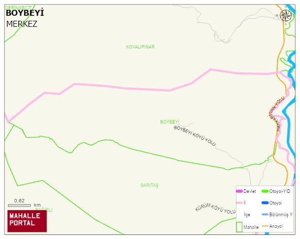 BOYBEYİ Köyü Haritası | Detaylı Köy ve Mahalle Görünümü