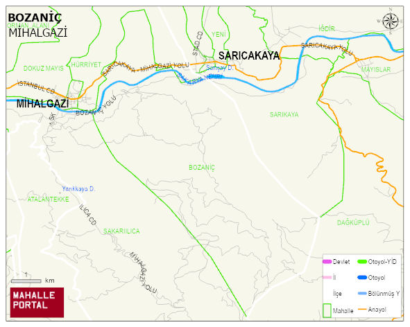 BOZANİÇ Mahallesi Haritası | Uydu Görüntüsü ve Harita Detayları