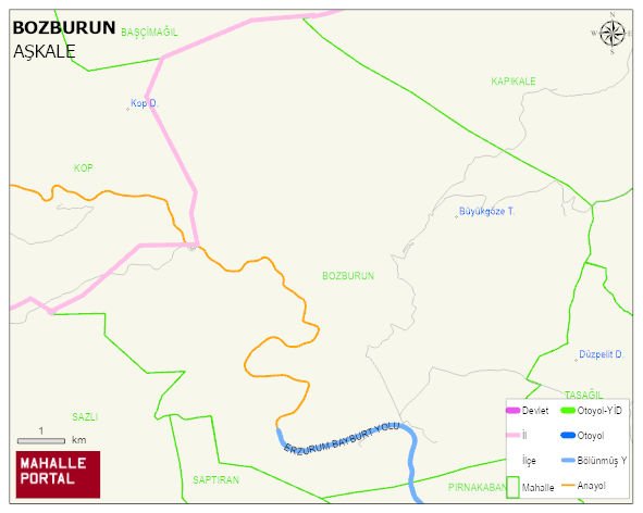 BOZBURUN Mahallesi Haritası | İnteraktif Köy ve Mahalle Sınırları