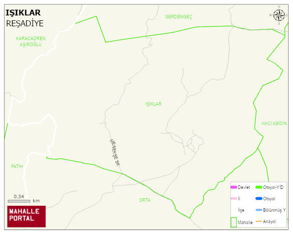 BOZÇALI BELDESİ IŞIKLAR Mahallesi Haritası | Dağlar, Ovalar ve Akarsu Bilgileri