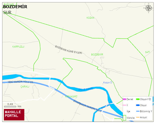 BOZDEMİR Mahallesi Haritası | Mahalle Sokak Haritası