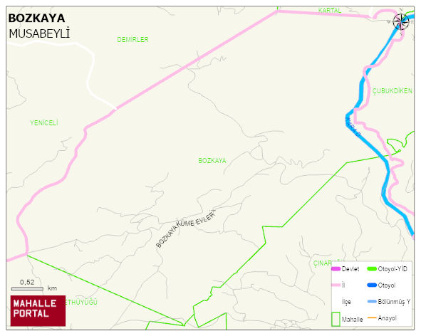 BOZKAYA Köyü Haritası | Güncel Mahalle ve Köy Haritası
