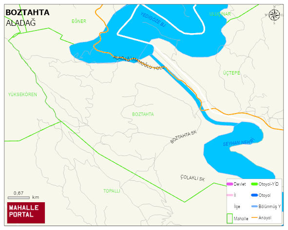 BOZTAHTA Mahallesi Haritası | Detaylı Köy ve Mahalle Görünümü