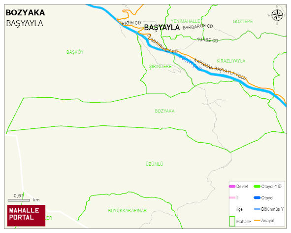 BOZYAKA Köyü Haritası | Güncel Mahalle ve Köy Haritası