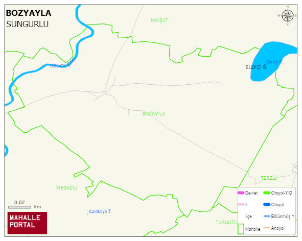 BOZYAYLA Köyü Haritası | Uydu Görüntüsü ve Harita Detayları