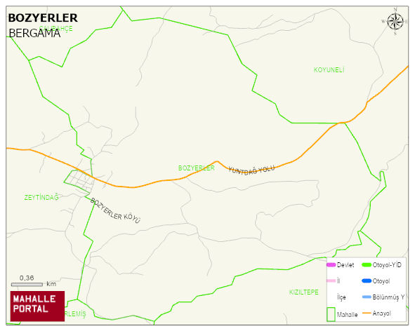 BOZYERLER Mahallesi Haritası | Mahalle Sokak Haritası