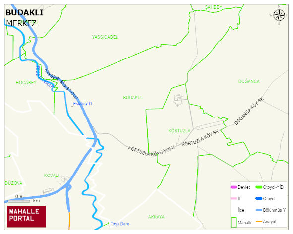 BUDAKLI Köyü Haritası | Mahalle Sokak Haritası