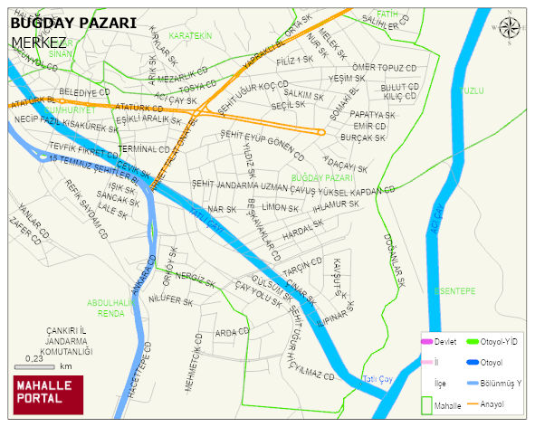 BUĞDAY PAZARI Mahallesi Haritası | Güncel Mahalle ve Köy Haritası