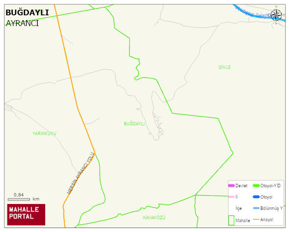 BUĞDAYLI Köyü Haritası | Mahalle Sokak Haritası