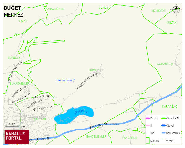 BÜĞET Köyü Haritası | Mahalle ve Köy Sınırı