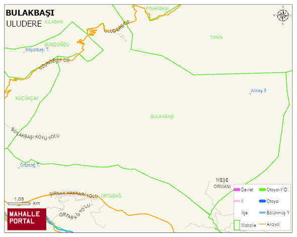 BULAKBAŞI Mahallesi Haritası | Coğrafi Yapı ve Detaylı Haritası