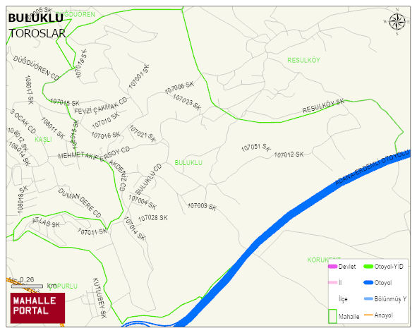 BULUKLU Mahallesi Haritası | Mahalle Sokak Haritası