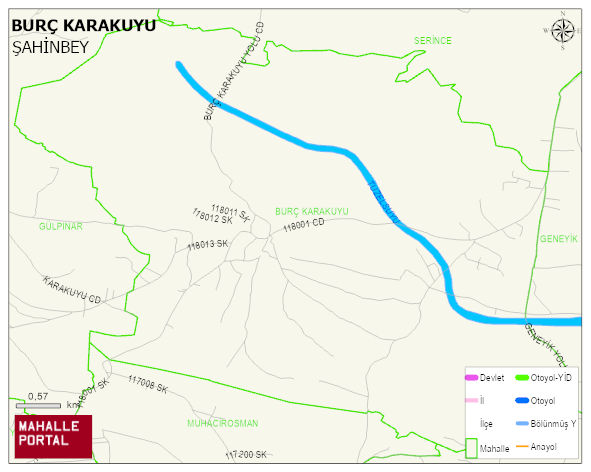 BURÇ KARAKUYU Mahallesi Haritası | Detaylı Köy ve Mahalle Görünümü
