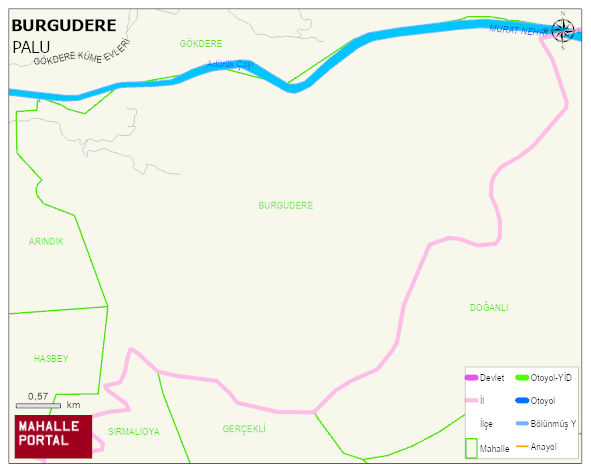 BURGUDERE Köyü Haritası | İnteraktif Köy ve Mahalle Sınırları