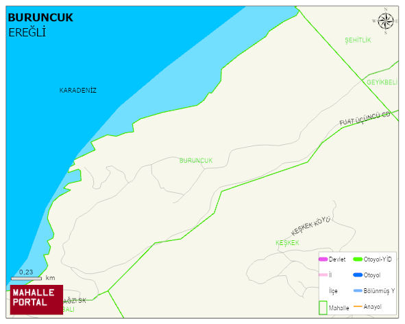 BURUNCUK Köyü Haritası | Güncel Mahalle ve Köy Haritası