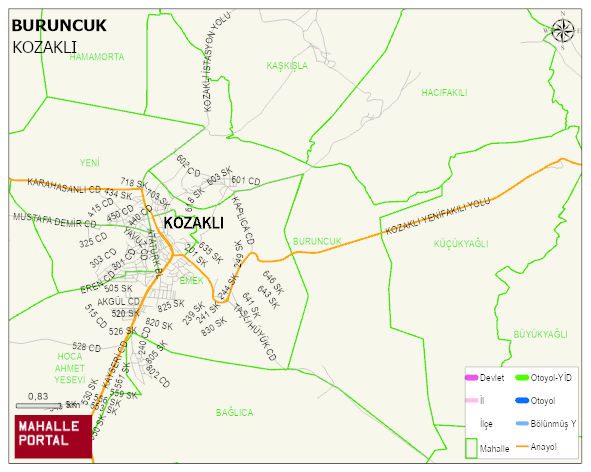 BURUNCUK Mahallesi Haritası | Mahalle Sokak Haritası