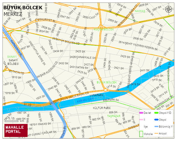 BÜYÜK BÖLCEK Mahallesi Haritası | Mahalle Sokak Haritası